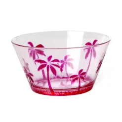 Akrylbolle Med Palmedesign - Rosa