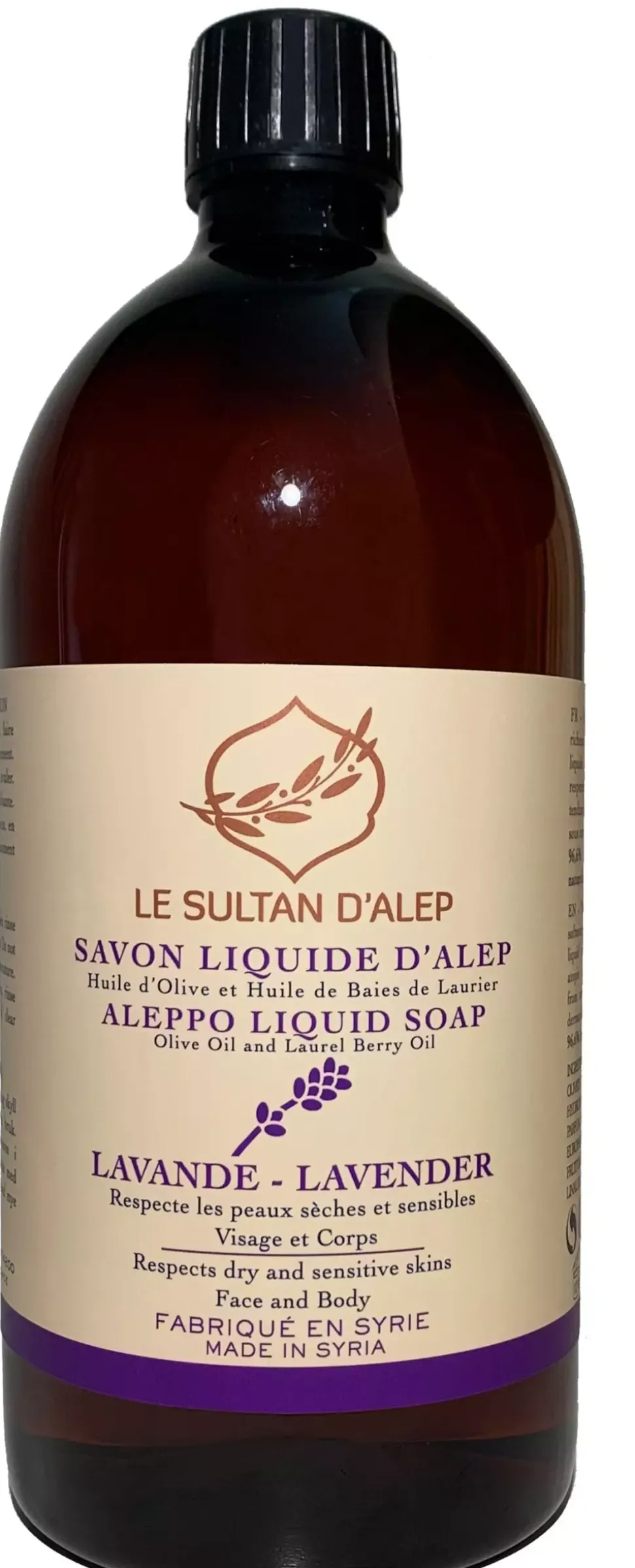 Alepposåpe 30% Flytende Lavendel 1000ml