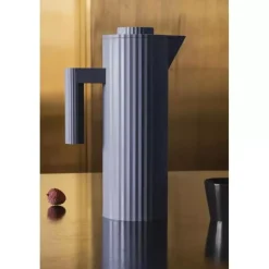 Alessi - Plissé - Termokanne - 1 l Grå