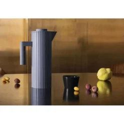 Alessi - Plissé - Termokanne - 1 l Grå