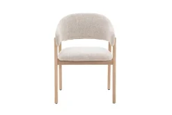 Alma Spisestol Beige Med Lyse Bein