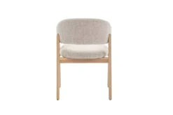 Alma Spisestol Beige Med Lyse Bein
