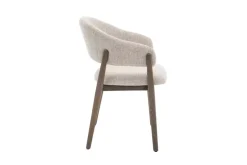 Alma Spisestol Beige Med Mørke Bein