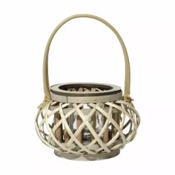 Amarone Lanterne Flettet naturmaterial m/glass D23 H30