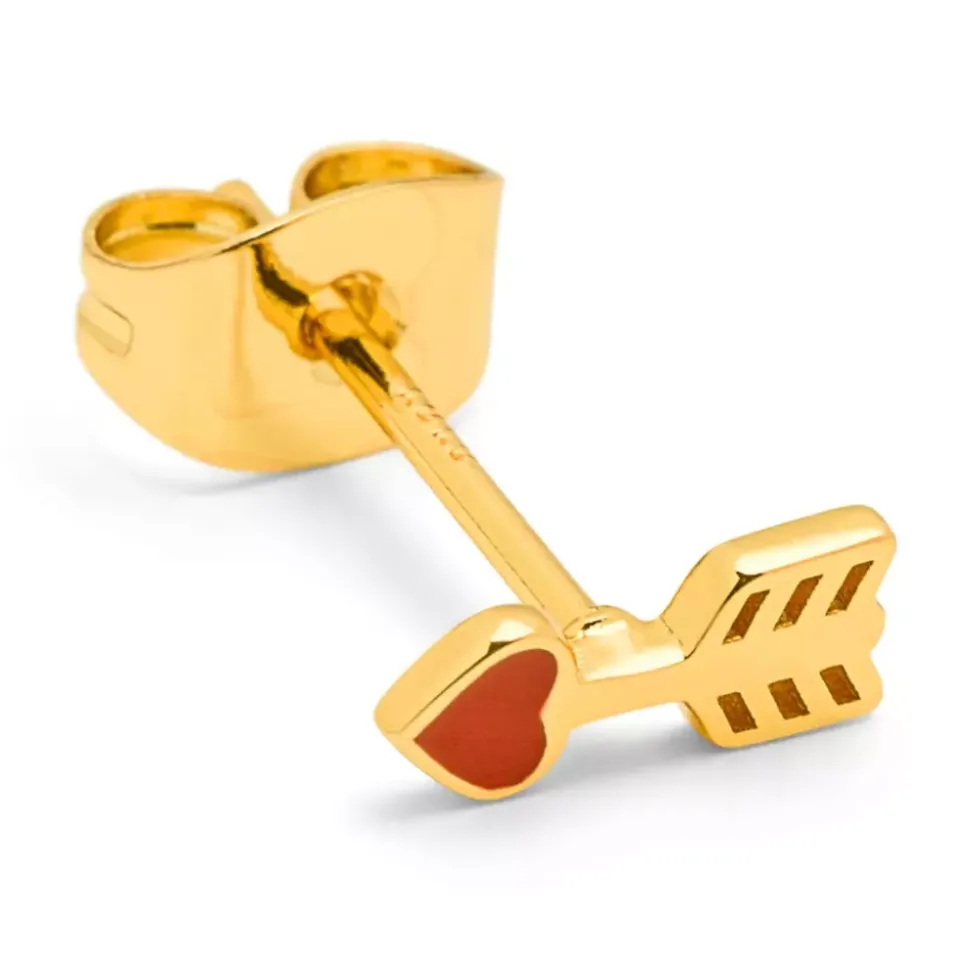Amor Ørering 1 stk Forgyldt