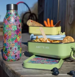 Anette Moi Lunsjboks Blomster Grønn 1L
