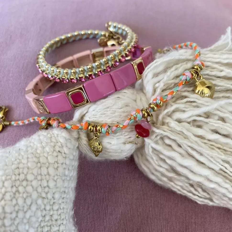 Armbånd, Friendship, Pink