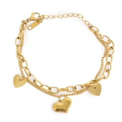 Armbånd Med Hjerte-Charms
