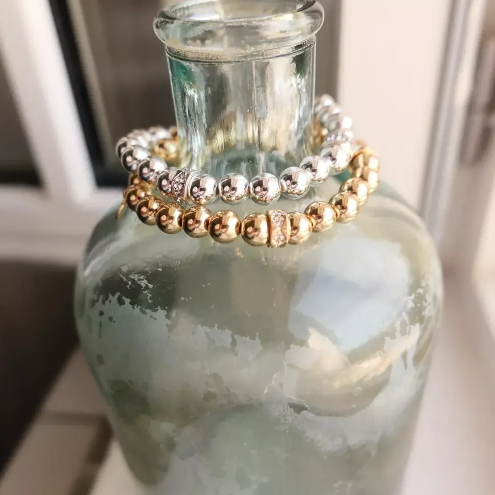 Armbånd Med Kuler Og Krystaller G