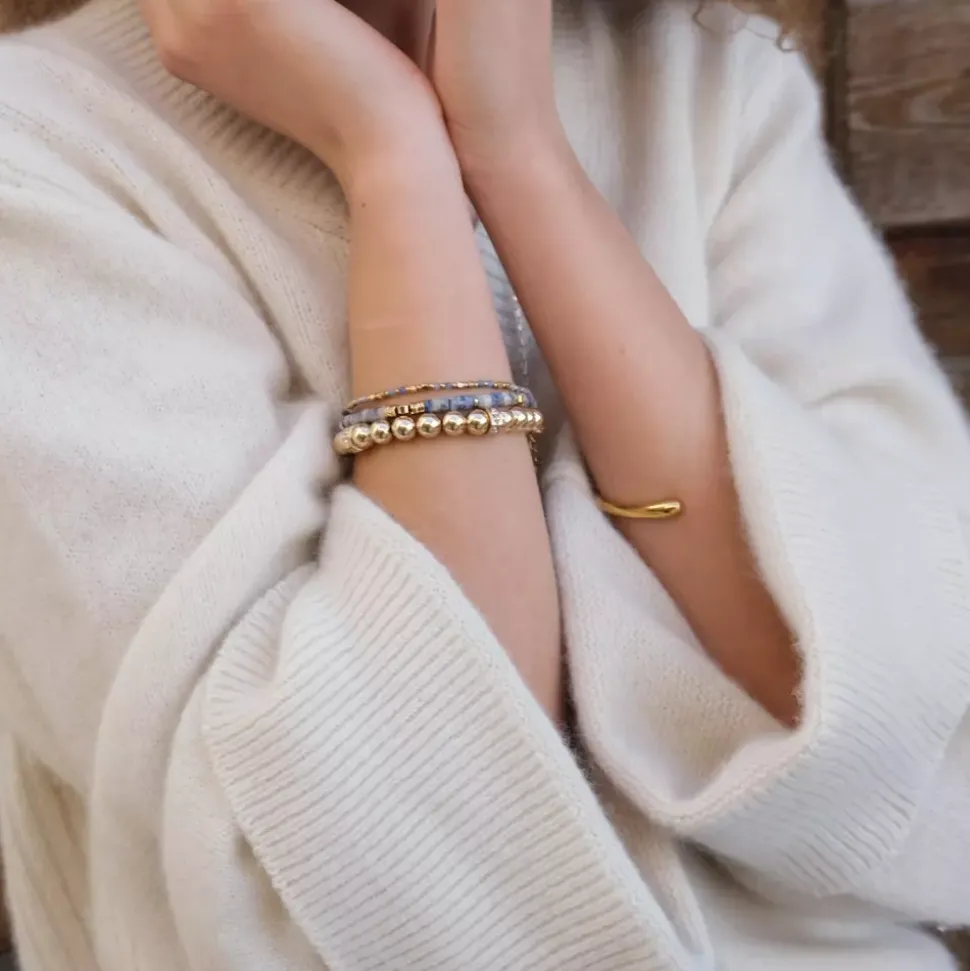 Armbånd Med Kuler Og Krystaller G
