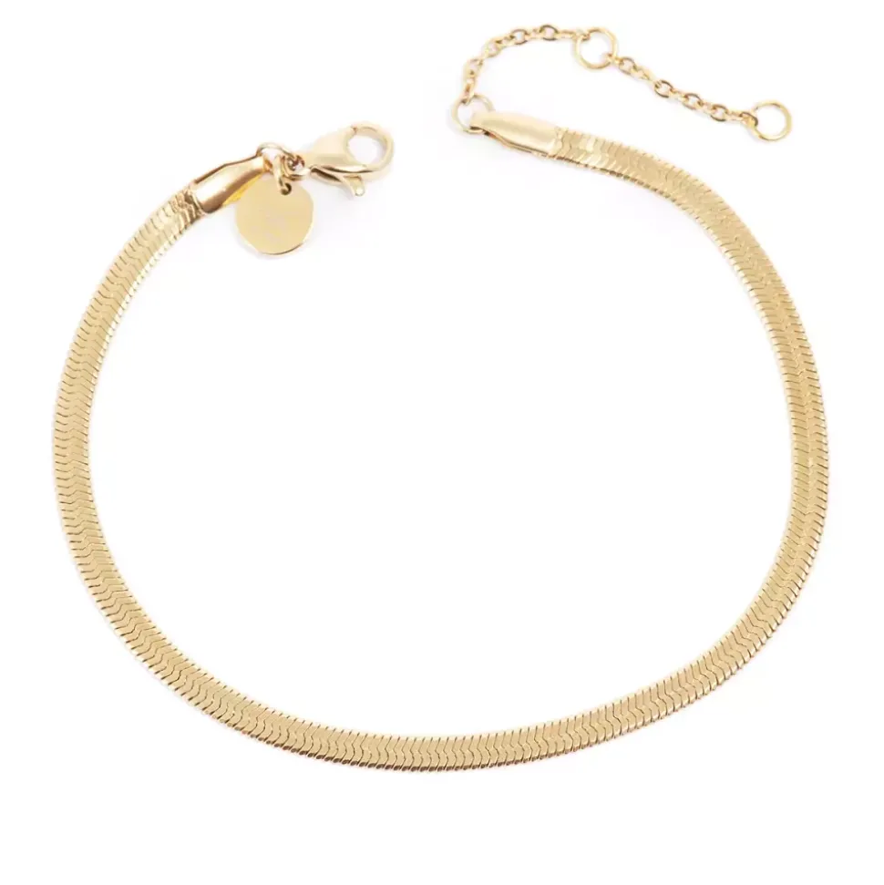 Armbånd - Unisex - Gull Steel Snakechain