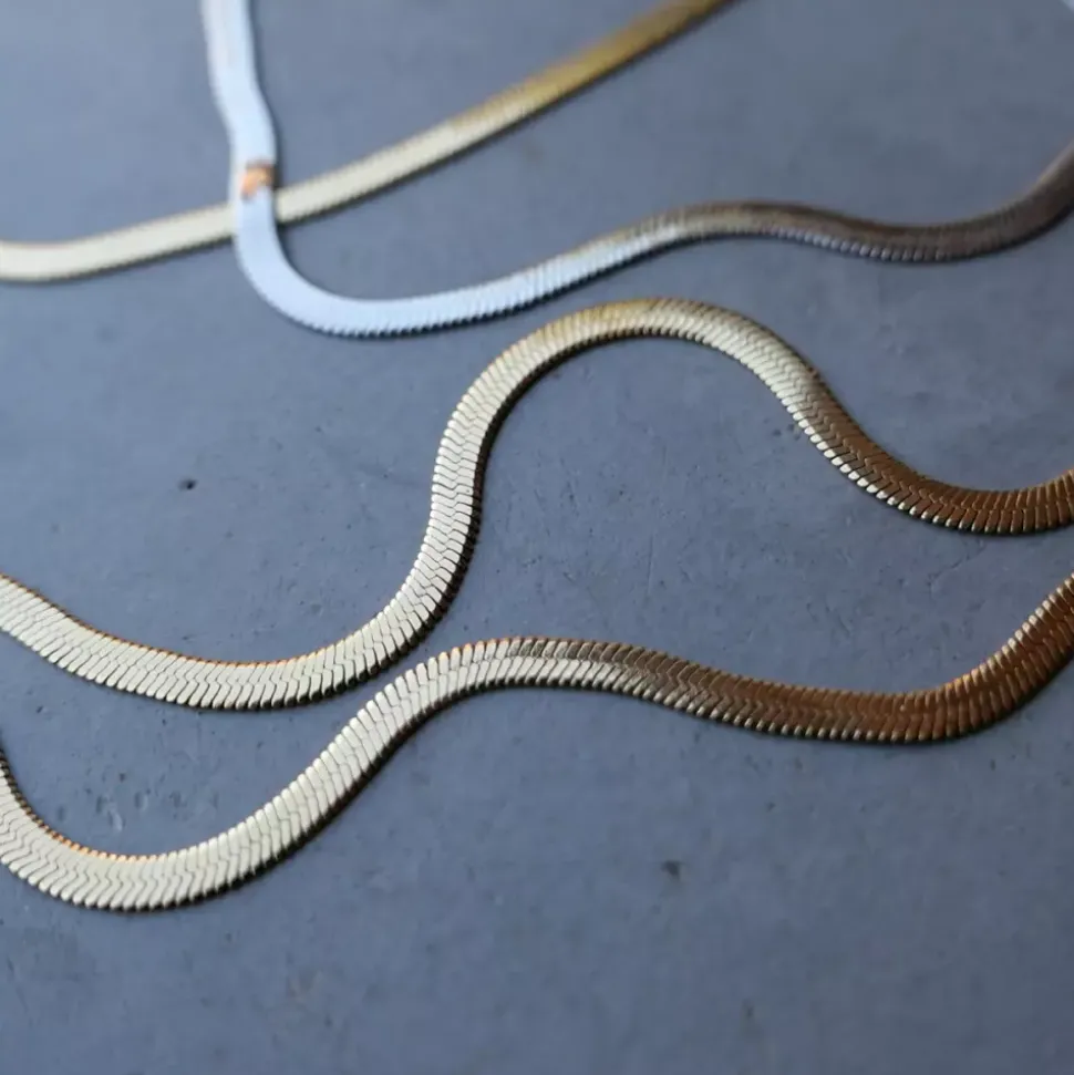 Armbånd - Unisex - Gull Steel Snakechain