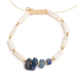 Armbånd, White Delight, Blue