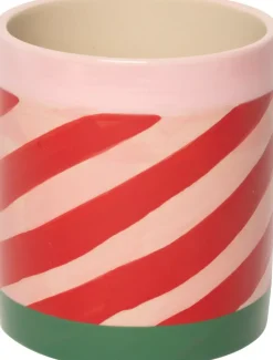 Au Maison Urtepotte Vridd Rød/Rosa/Grønn H11xD10 Cm