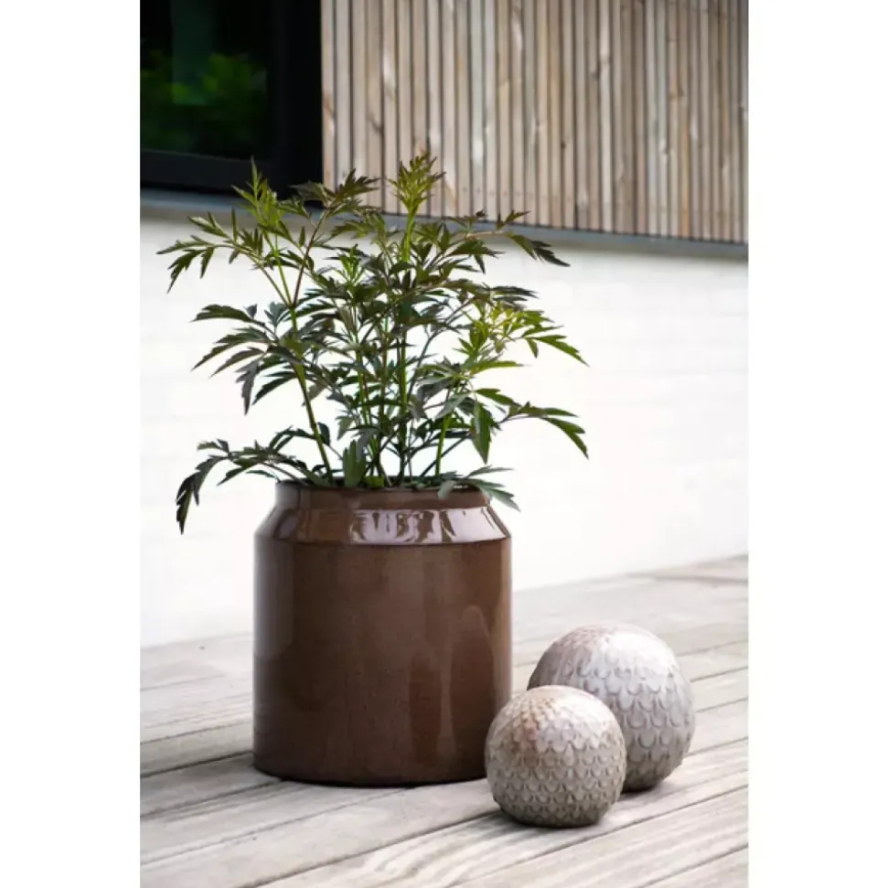 Azura Utendørs Blomsterpotte S/3 Cappuccino D15,5-31 H17-34