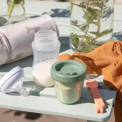 Baby Food Container S/3 Croco Green