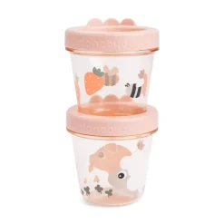 Babymatbeholder 2-Pakk Tiny Farm Powder