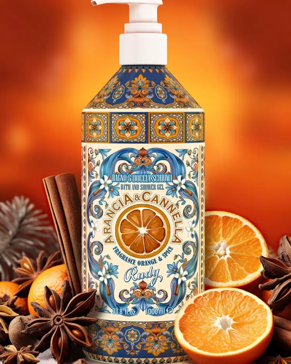 Badeskum & Dusj Orange Cinnamon 1L
