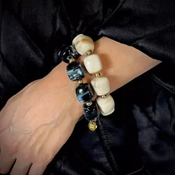 Bailey Armbånd Resin Beige