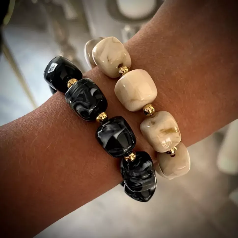 Bailey Armbånd Resin Svart