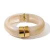 Bali Armbånd Resin Beige/Gull