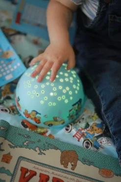 Bamse Nattlampe Med Stjernehimmel Og Musikk