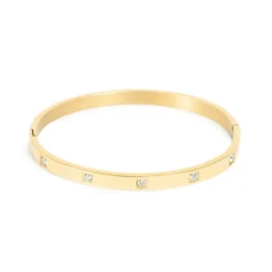 Bangle Med Cubic Zirkonia - Steel