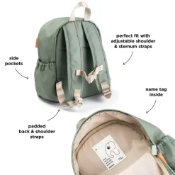 Barneryggsekk Playground Grønn 7,5 L