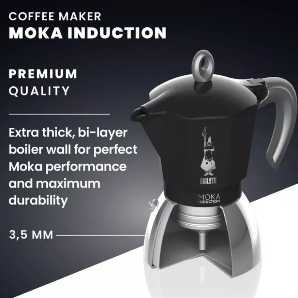 Bialetti - Mokka induction - Espressokoker 6 kp - 28 cl