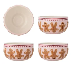 Binna Skåler S/4 Rosa Keramikk