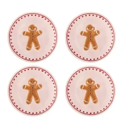 Binna Tallerkener S/4 Rosa Keramikk