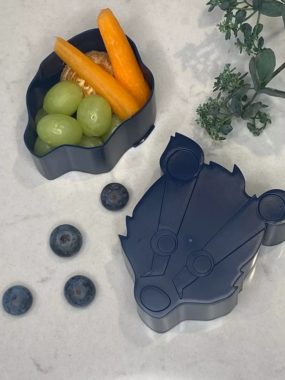 Blafre Matboks I Plast Mini - Grevling Marineblå