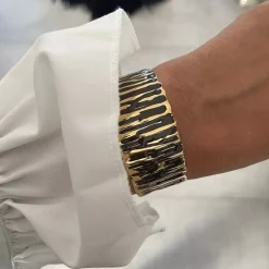 Blake Emalje Armbånd Brun/Gull