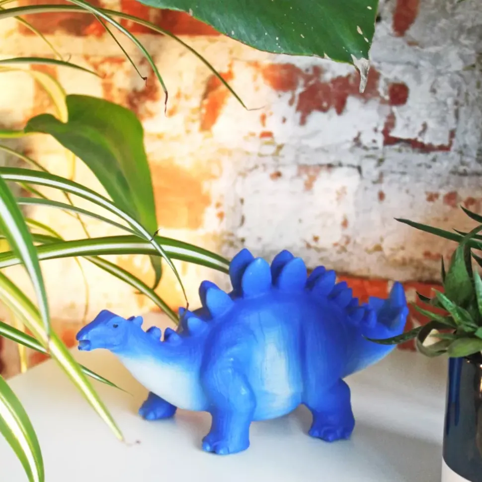 Blå Stegosaurus Mini Led Lampe