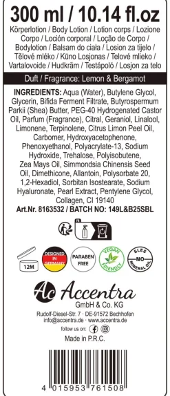 Bodylotion Swirl 300ml Lemon & Bergamot