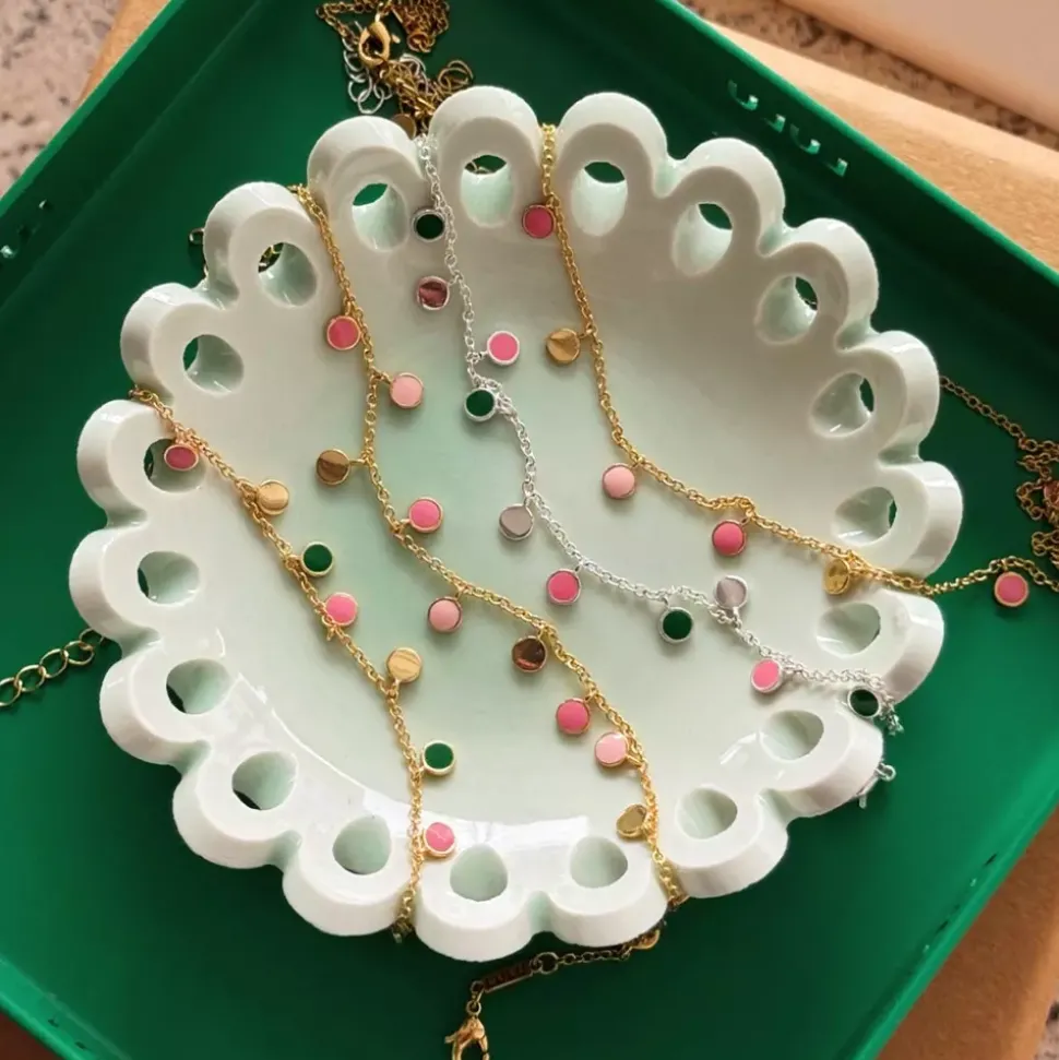 Boho Armbånd Grønn/Rosa