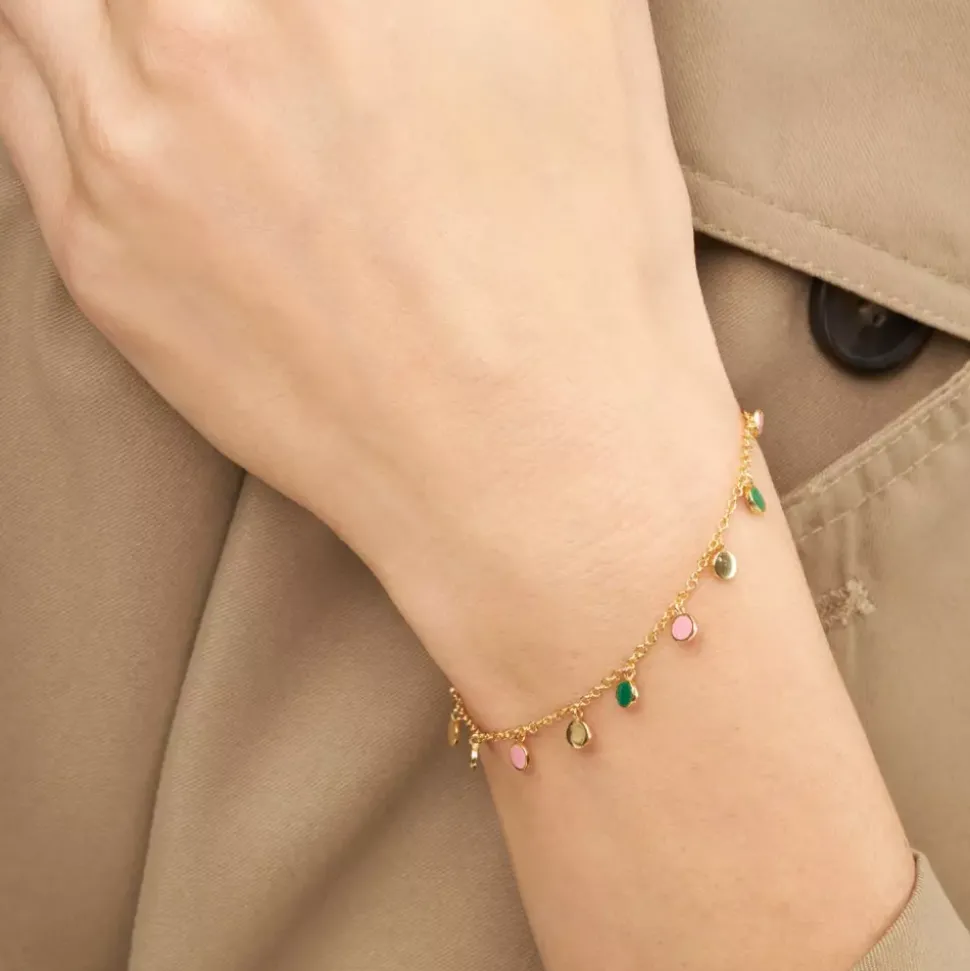 Boho Armbånd Grønn/Rosa
