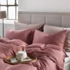 Borås Cotton Bliss Sengesett 200X220/2*50X70 Aubergine
