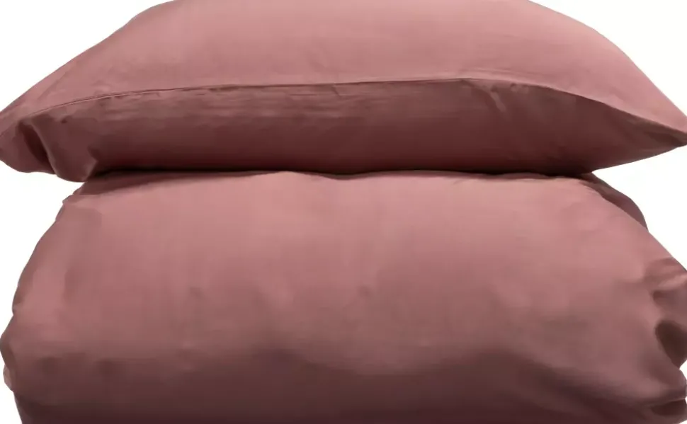 Borås Cotton Bliss Sengesett 200X220/2*50X70 Aubergine