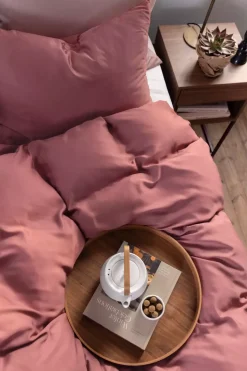 Borås Cotton Bliss Sengesett 200X220/2*50X70 Aubergine