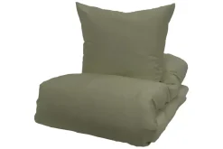 Borås Cotton Bliss Sengesett 140X200/50X70 Oliven