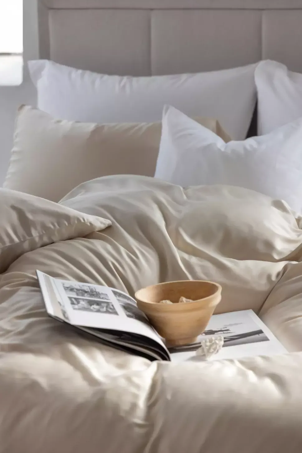 Borås Cotton Bliss Sengesett 140X200/50X70 Champagne