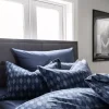 Borås Cotton Charlie sengesett 140x200/50x70 Blå