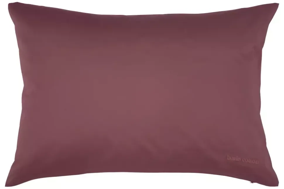 Borås Cotton Cloud Sengesett 140X220/50X70 Aubergine