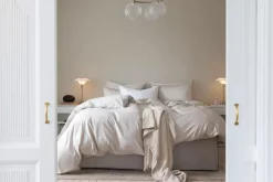 Borås Cotton Cloud Sengesett 140x200/50x70 Lys Beige