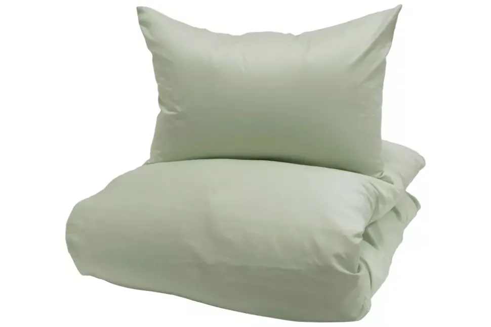 Borås Cotton Cloud sengesett 140x220/50x70 Lys grønn