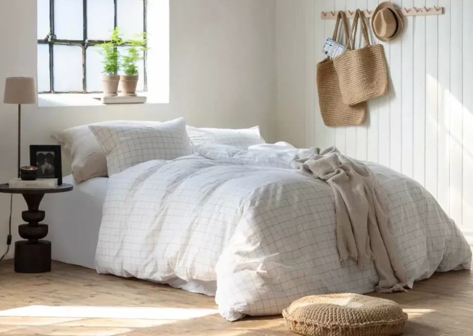 Borås Cotton Lumi sengesett 200x220/2*50x70 Taupe