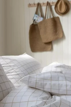 Borås Cotton Lumi sengesett 200x220/2*50x70 Taupe