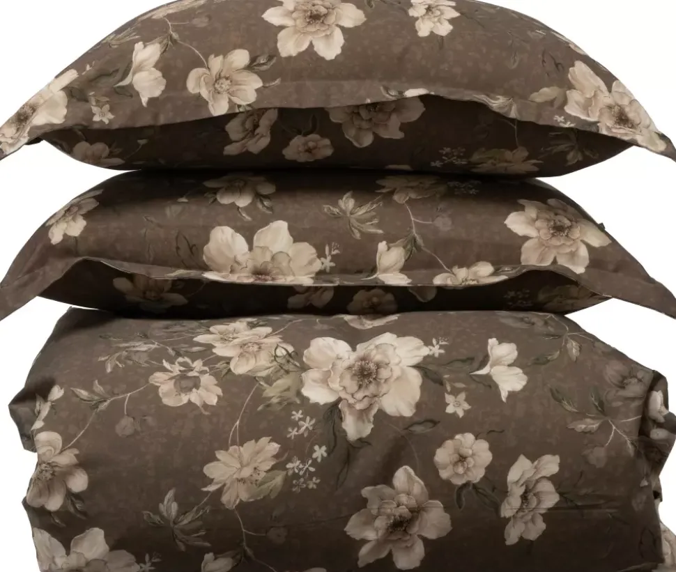 Borås Cotton Oline Sengesett 140x200/50x70 Brun