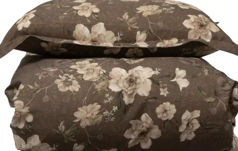 Borås Cotton Oline Sengesett 140x200/50x70 Brun